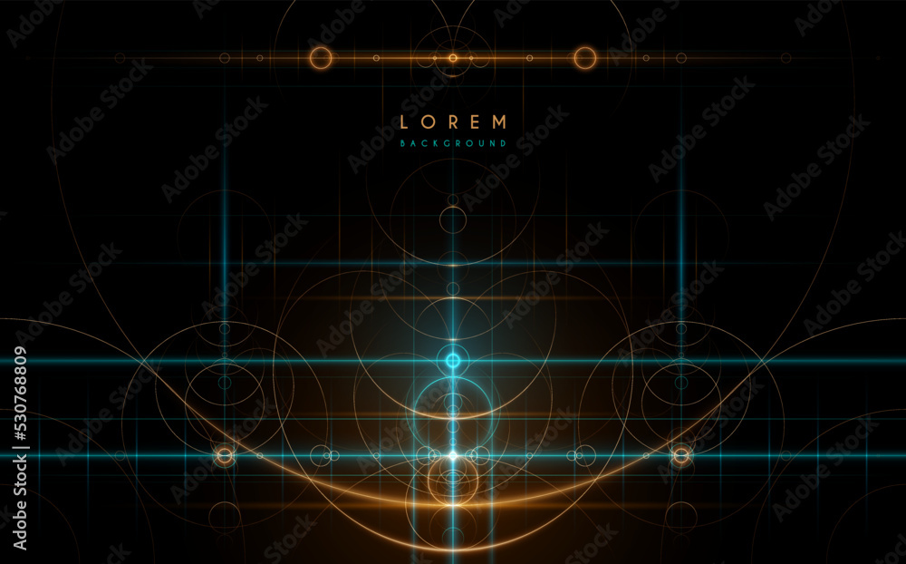 Fototapeta premium Abstract color technology lines background