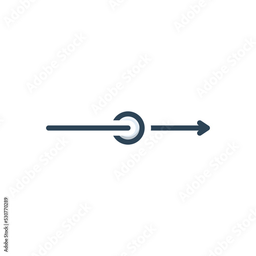 Color illustration icon for pierce 