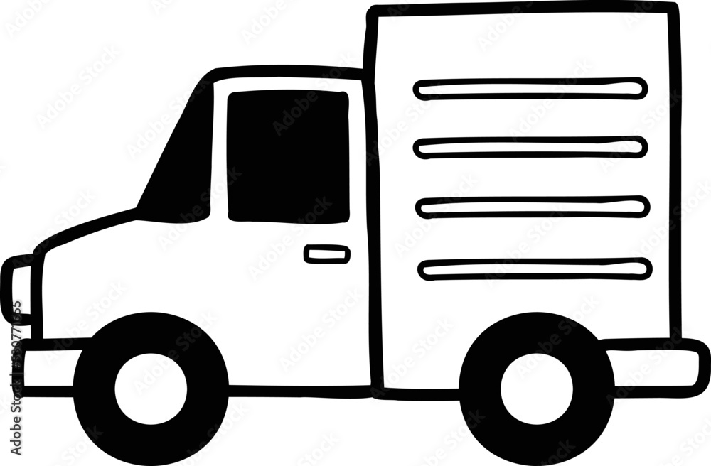 Hand Drawn truck illustration Hand Drawn truck illustration