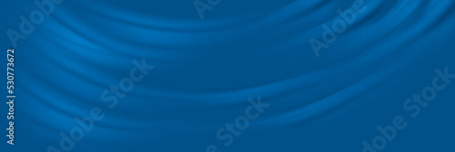 Blue cloth background abstract with soft waves