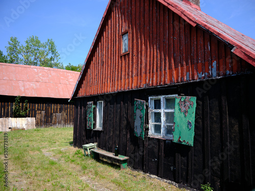 Wallpaper Mural Old village architecture detail in Wdzydze Kiszewskie, Poland Europe. Torontodigital.ca