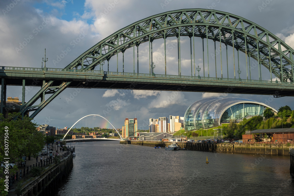 Tyne Bridge and Sage Centre in Newcastle