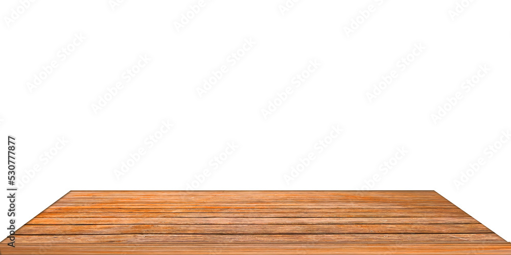 Wooden plank tabletop isolated on white background. Wooden plank tabletop isolated on white background.