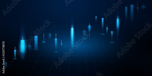 business vector illustration design Stock market charts or Forex trading charts for business and finance ideas.