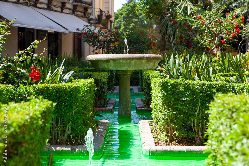 Obraz premium fountain in the garden