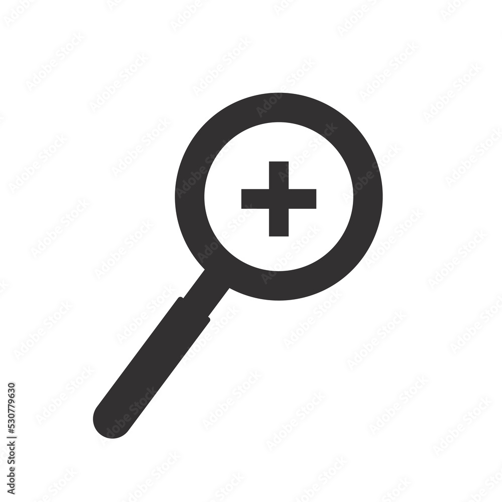 magnifier zoom in, zoom out symbol icon. vector illustration magnifier zoom in, zoom out symbol icon. vector illustration