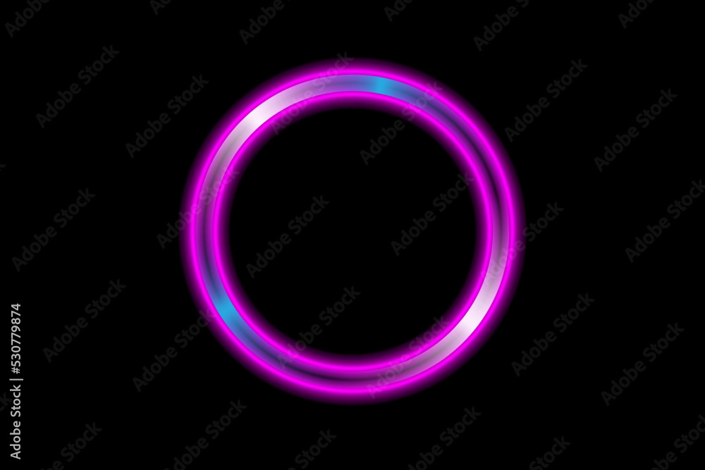 Neon glowing elements on a dark background. Neon glowing elements on a dark background.