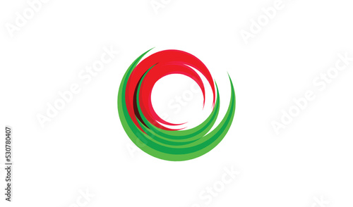 Abstract colorful symbol design for commercial use 