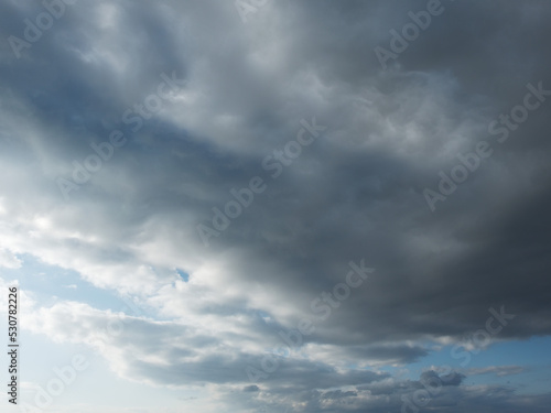 Dramatic cloudy sky. Background for design purpose and sky replacement.