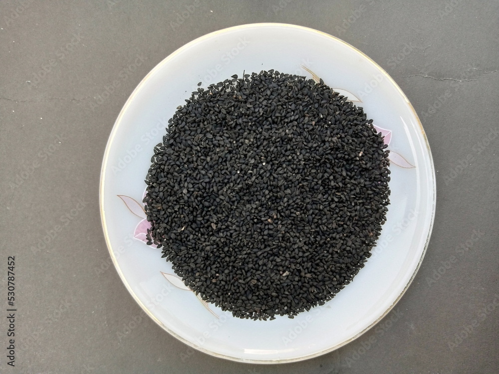 black seed in a bowl or kalwanji black seed in a bowl or kalwanji