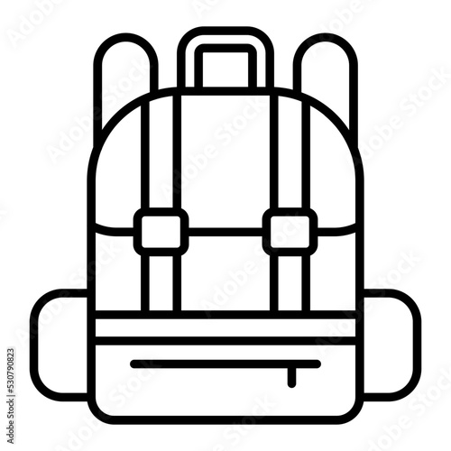Bagpack Line Icon