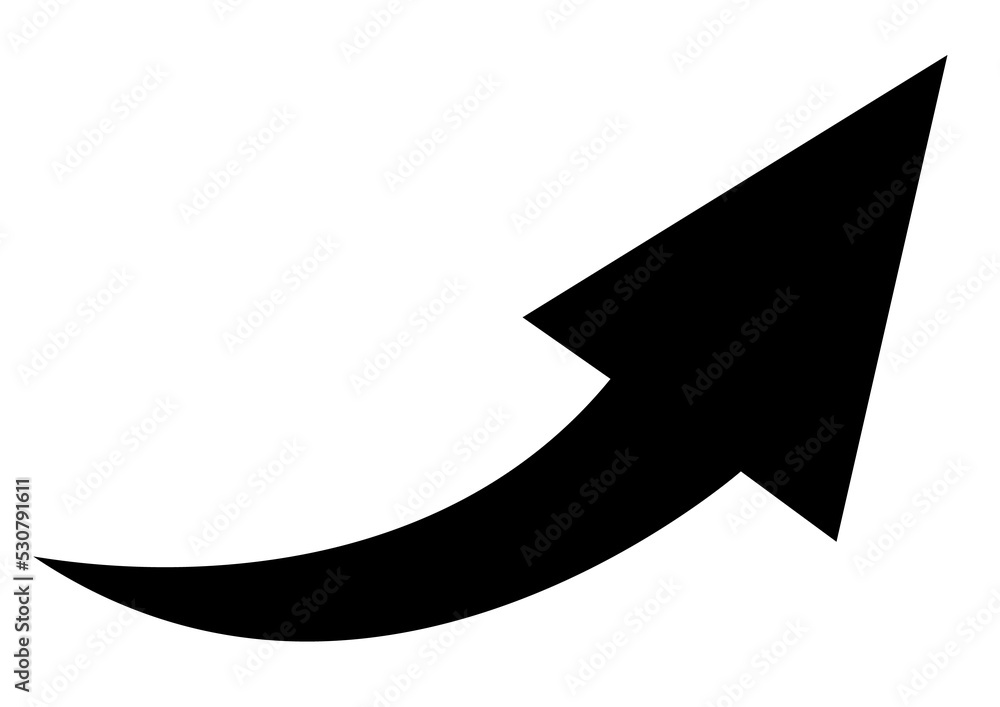 Curved arrow icon with a sharp end. Black arrow indicating a right turn. Direction pointer pointing to the right Curved arrow icon with a sharp end. Black arrow indicating a right turn. Direction pointer pointing to the right