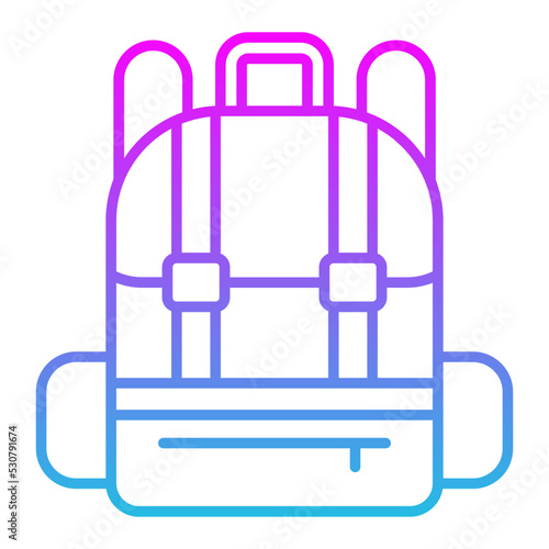 Bagpack Line Gradient Icon
