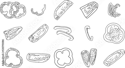 pizza material hand drawn. Suitable for websites, Stickers, Banners, Social media and layouts, Art and collages, General use cases. png.