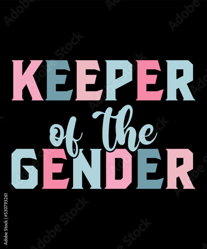 keeper of the genderis a vector design for printing on various surfaces like t shirt, mug etc. 
