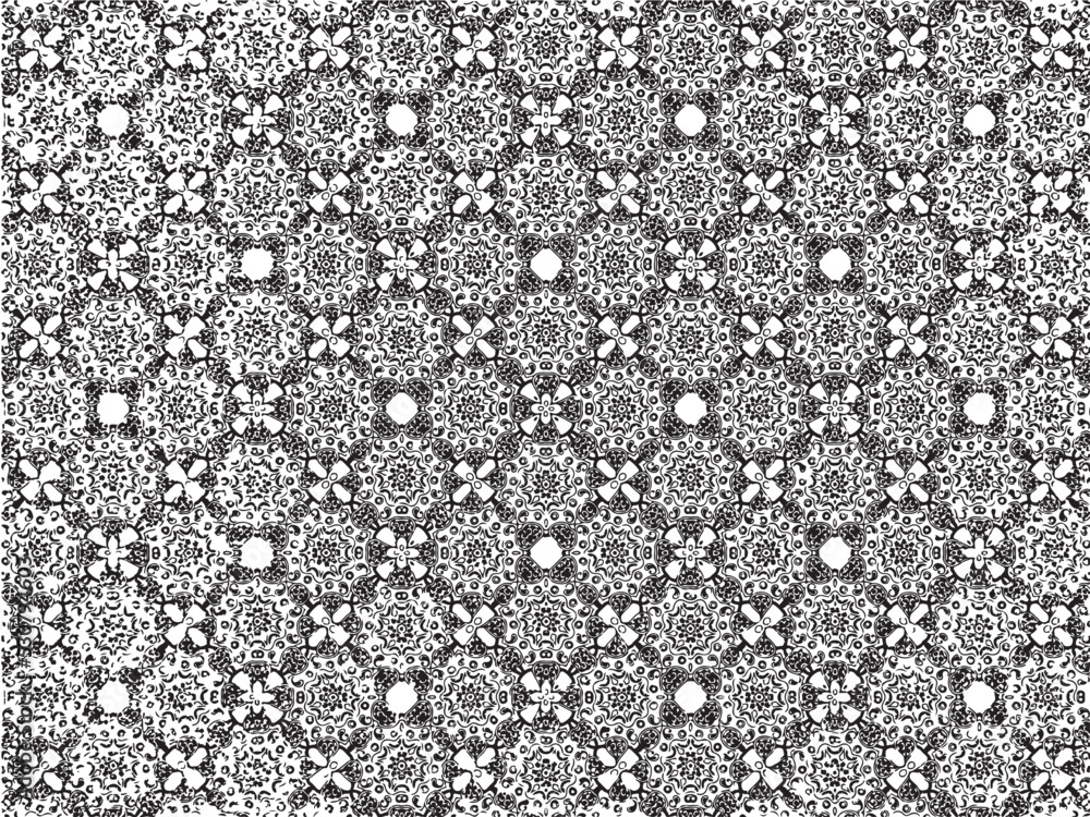Digital art abstract pattern. National ethnic vector pattern.