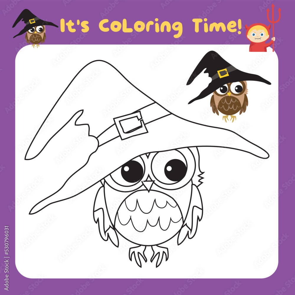 it-s-coloring-time-worksheet-coloring-halloween-worksheet-page-fun