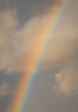 Aesthetic sky background with rainbow