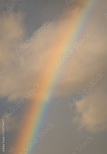 Aesthetic sky background with rainbow