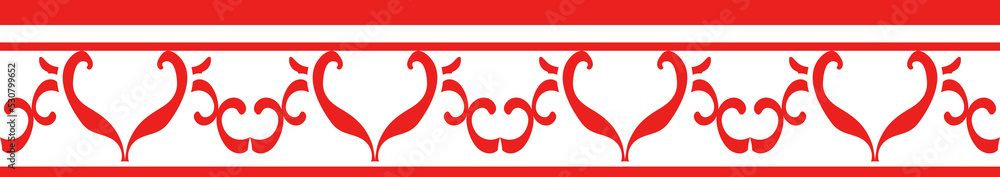 Red Chinese style tracery traditional pattern border frame Red Chinese style tracery traditional pattern border frame