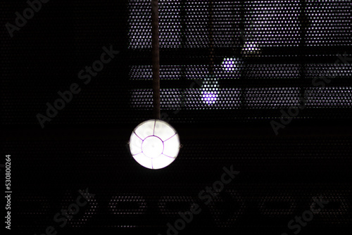 led spotlights on a wall