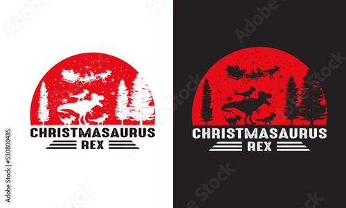 Christmasaurus Rex shirt.Kids Christmas design.Dinosaur Lover.