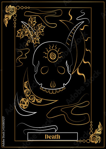 the illustration - card for tarot - The Death.