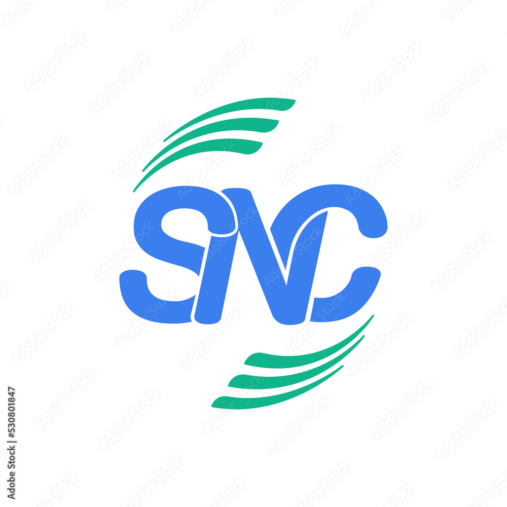 SNC company name initial letters monogram. SNC typography icon. SNC company name initial letters monogram. SNC typography icon.