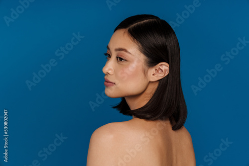 Fotografie Portrait of young beautiful attractive calm asian woman