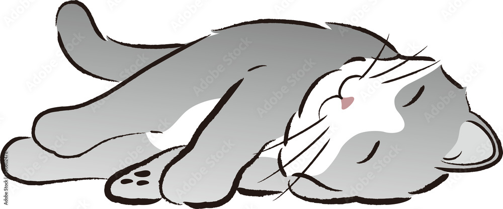 Naklejka premium Cartoon cat characters
