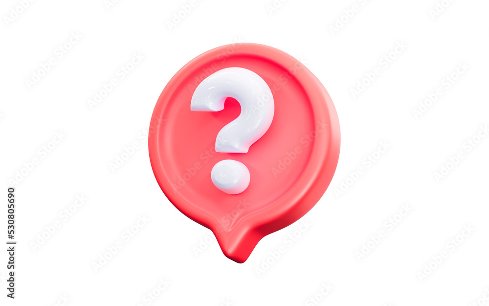 bubble chat with question sign 3d render concept for problems confusion interrogator bubble chat with question sign 3d render concept for problems confusion interrogator