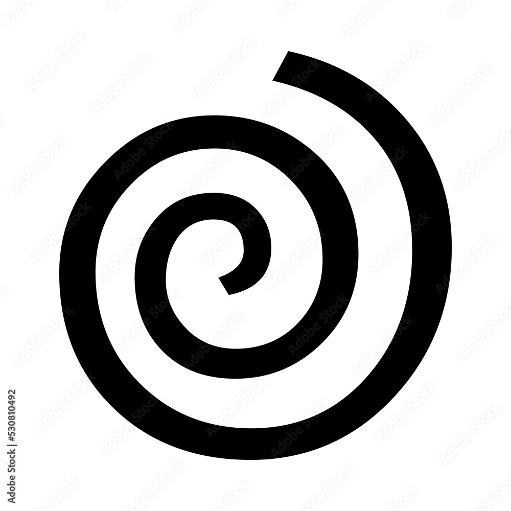 Spiral icon illustration
