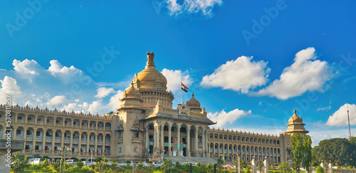 Fotografie, Tablou Vidhana Soudha of a government building in Karnataka India
