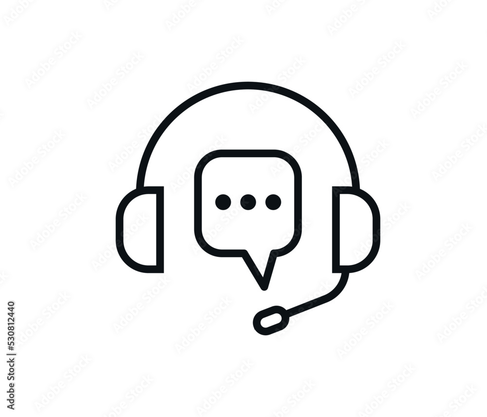 Call center operator icon. isolated on white background.
Call center operator icon. isolated on white background.