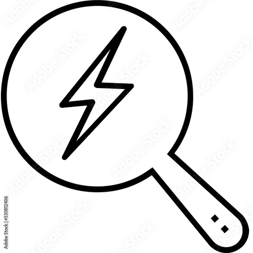 Magnifier Line Vector Icon 