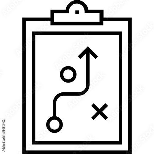 Tic Tac Toe Line Vector Icon