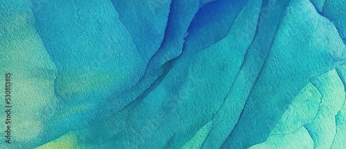 Quadro su tela watercolor background overflows of paint. Aquamarine