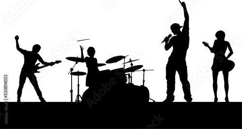 Music Band Concert Silhouettes
