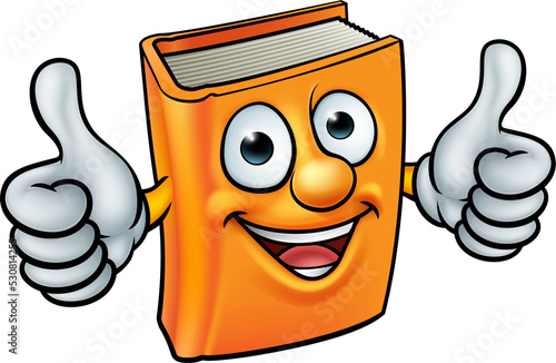 Cartoon Book Character Mascot
