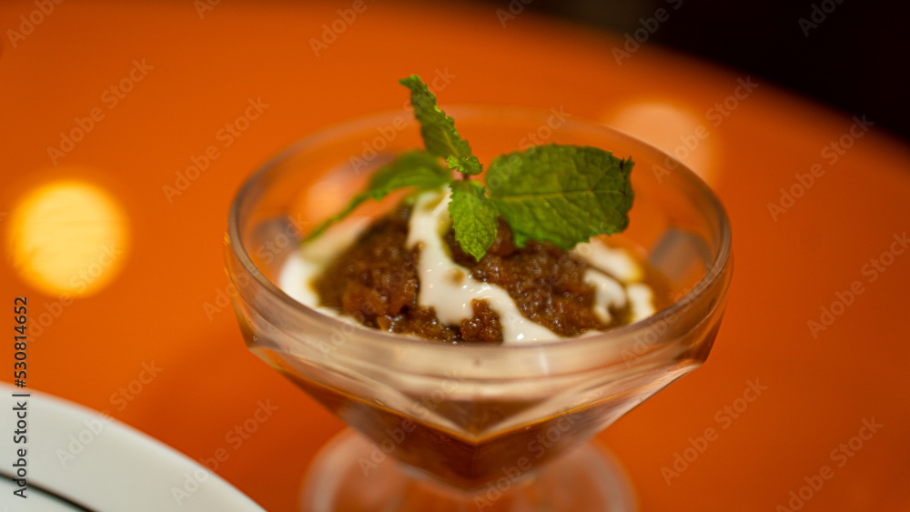 cream with mint cream with mint