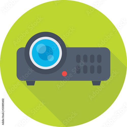 Projector Colored Vector Icon