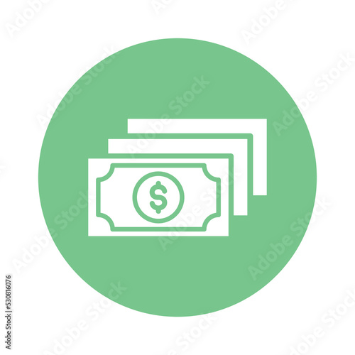 US Dollar Vector Icon which is suitable for commercial work and easily modify or edit it