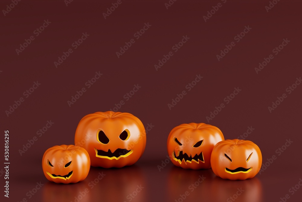 Halloween pumpkin object, 3d illustration, Halloween dark background, Halloween day concept, pumpkin head design, 3d object decoration, realistic render, minimal 3d render, mystery environment Halloween pumpkin object, 3d illustration, Halloween dark background, Halloween day concept, pumpkin head design, 3d object decoration, realistic render, minimal 3d render, mystery environment