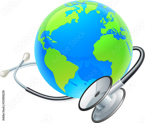 Stethoscope Earth World Glo...