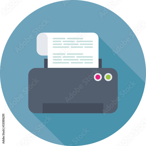 Typewriter Colored Vector Icon