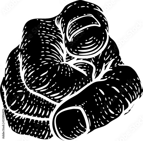 Hand Pointing Finger At You...