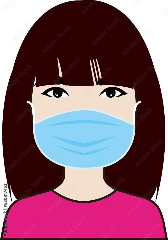 People wearing medical mask. Protection virus People wearing medical mask. Protection virus