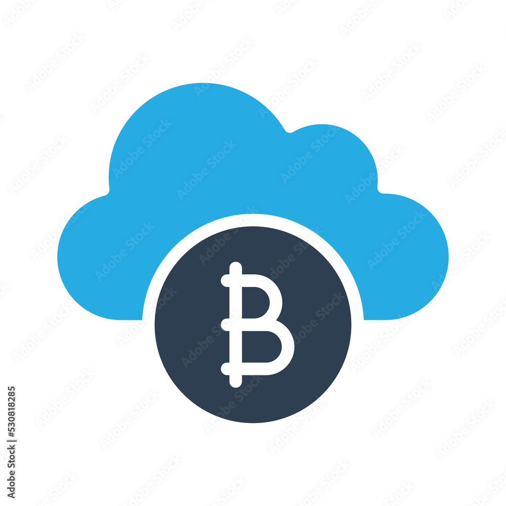 Bitcoin cloud Vector Icon which is suitable for commercial work and easily modify or edit it Bitcoin cloud Vector Icon which is suitable for commercial work and easily modify or edit it