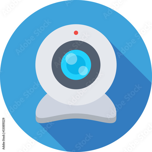 Webcam Colored Vector Icon