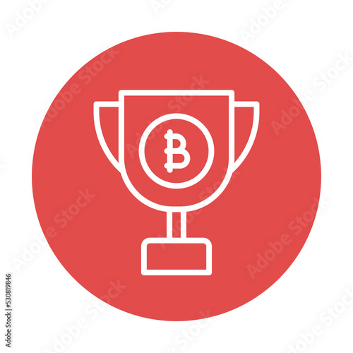 Bitcoin Reward Vector Icon which is suitable for commercial work and easily modify or edit it 